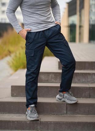 Новинка 2023! чоловічі спортивні штани карго з бічними кишенями якісні осінні брюки