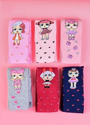 Колготи з лол на дівчинку, 98-128 см