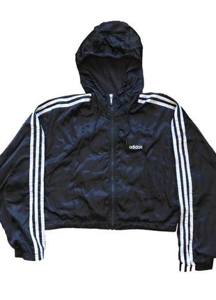 Редкая укороченная куртка бомбер ветровка топ адидас adidas y2k