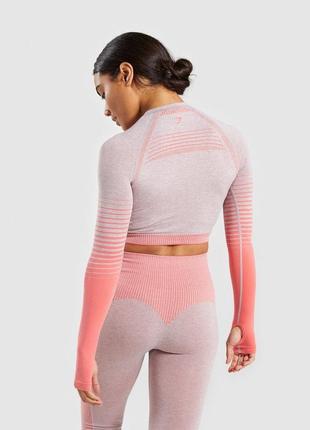 Спортивный кроп-топ gymshark amplify seamless4 фото