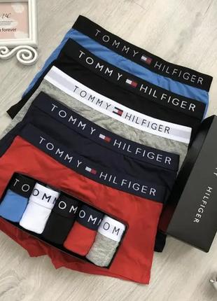 Мужские трусы боксеры белье 3хl tommy hilfiger - 4 шт2 фото