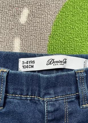 Джинсы джегинсы denim co на 3-4 года3 фото