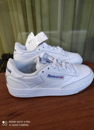 Оригинальный 100% кроссовки reebok club c 85 white ar04594 фото