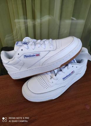 Оригинальный 100% кроссовки reebok club c 85 white ar0459