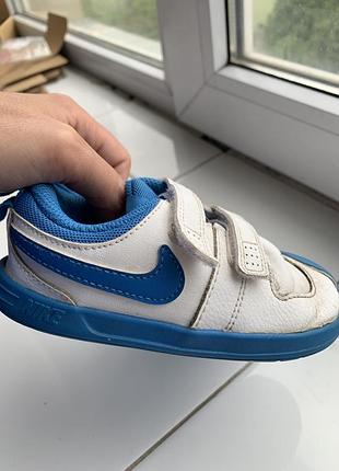 Кросівки білі дитячі nike pico 5, 25р. кроссовки босоногі анатомічні