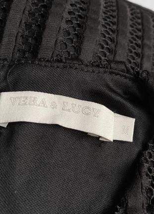 Елегантне вечірнє чорне плаття міді vera lucy розмір s/m8 фото