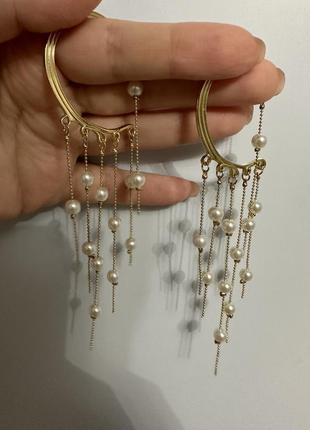 Роскошные серьги каффы. живые фото