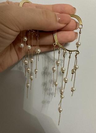 Роскошные серьги каффы. живые фото