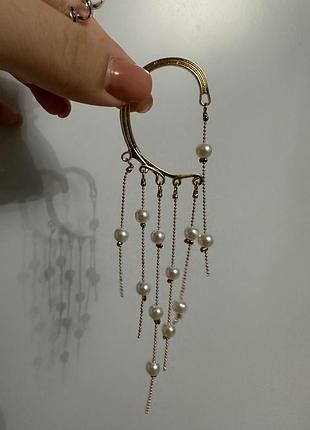 Роскошные серьги каффы. живые фото