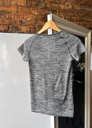 Nike women's short sleeve gray sports t-shirt женская, спортивная футболка3 фото