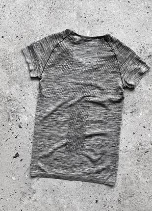 Nike women's short sleeve gray sports t-shirt женская, спортивная футболка6 фото