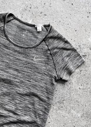 Nike women's short sleeve gray sports t-shirt женская, спортивная футболка5 фото