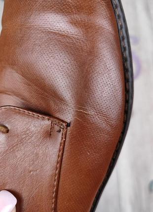 Мужские коричневые туфли burton menswear кожа размер 447 фото