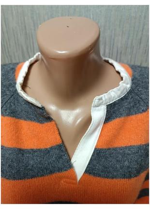 Дышащий тонкий свитер кофточка с длинным рукавом, состав шерсть,акрил, небольшой размер, б/у очень здорового стана2 фото
