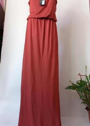 Длинное платье сарафан 50 52 размер новое бюстье натуральная ткань3 фото