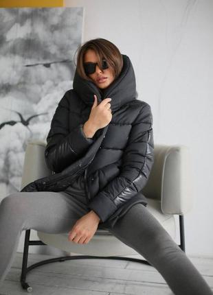 Пуховик женский короткий 42-56 зимняя куртка8 фото