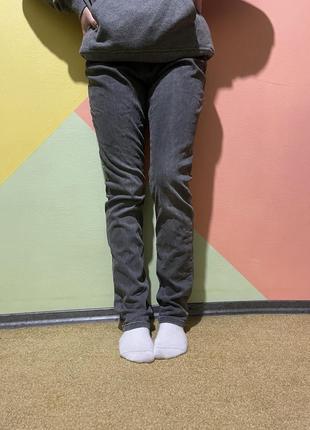 Оригинальные серые джинсы брендовые темно серые1 фото