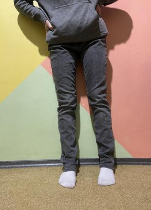 Оригинальные серые джинсы брендовые темно серые3 фото
