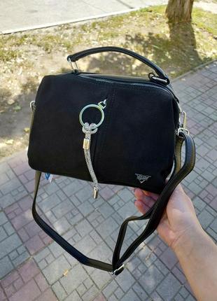 Клатч жіночий сумка жіноча кроссбоді замшевий1 фото