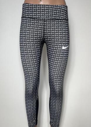 Оригинальные монограммные лосины, тайтсы для занятий спортом nike dri-fit3 фото