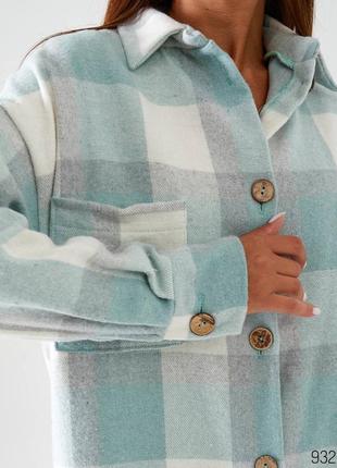 Рубашка кашемир в клетку удлиненная сзади 42-56 р-р8 фото