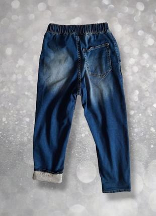 Утеплені джинси h&m для хлопчика на підкладці5 фото