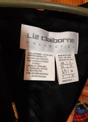 Жилет винтаж liz claiborne, шотландский стиль, вискоза4 фото