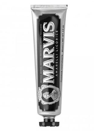 Зубная паста со вкусом лакричной мяты marvis amarelli licorice mint toothpaste 85ml (без коробочки)