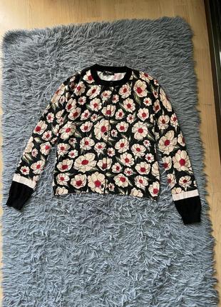 Twin set яскравий светр кардиган в квітковий принт із свіжих колекцій
