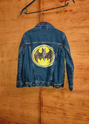 Джинсовая куртка размер 122 пиджак
