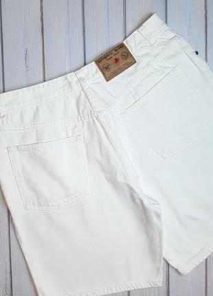 💥1+1=3 фирменные качественные мужские белые джинсовые шорты, размер 50 - 525 фото