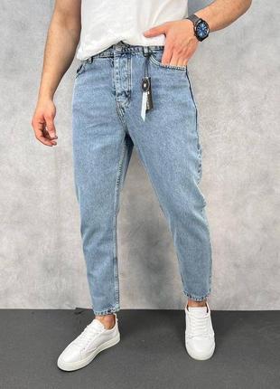 Качественные мужские джинсы мом стильные