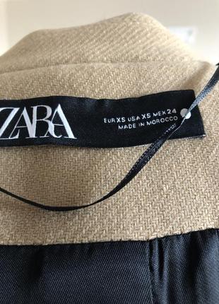 Шикарное пальто из шерсти мужского прямого кроя оригинал zara7 фото