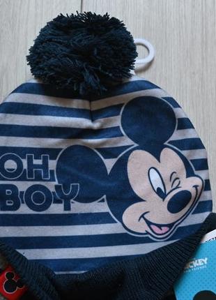Disney mickey шапки и перчатки для мальчика. новый7 фото