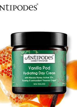 Увлажняющий дневной крем antipodes vanilla pod hydrating day cream 15ml (travel формат, туба)2 фото