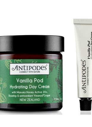 Увлажняющий дневной крем antipodes vanilla pod hydrating day cream 15ml (travel формат, туба)1 фото