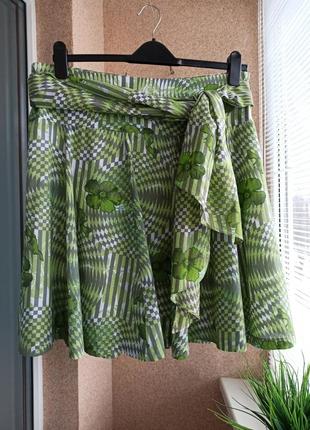 Красивая летняя юбка из натуральной ткани1 фото