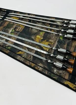 Набор шампуров в чехле "премиум", подарочный набор шампуров в чехле3 фото