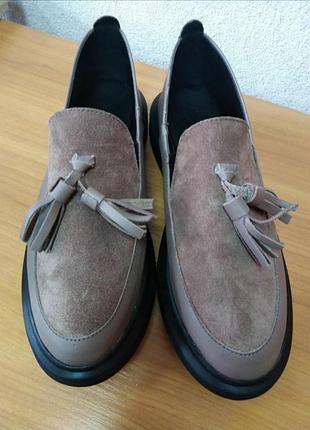 Лофери, туфлі шкіряні,