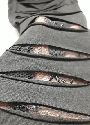Суперові модні легінси лосини з розрізами і гіпюром спереду англія6 фото