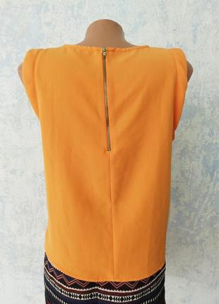 Яскрава помаранчева блуза2 фото