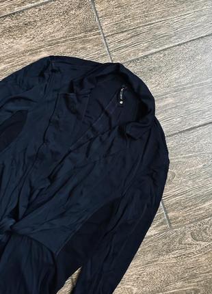 Очень красивый черный пиджак с шелком10 фото