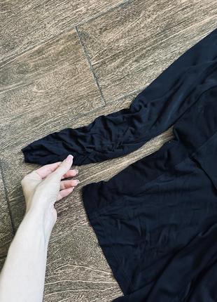 Очень красивый черный пиджак с шелком7 фото