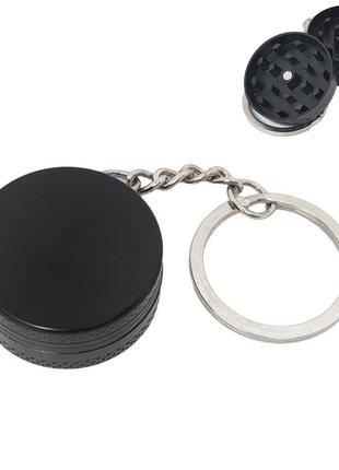 Металлический гриндер брелок "keychain grinders black"