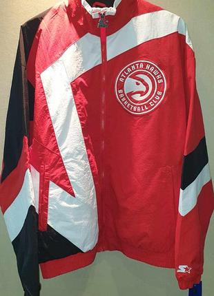 Супер куртка starter (usa) командная "atlanta hawks" nba