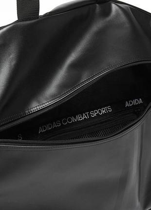 Дорожная сумка на колесах с белым логотипом judo | черная | adidas adiacc056j8 фото