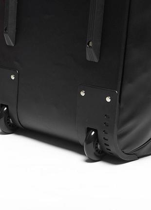 Дорожная сумка на колесах с белым логотипом judo | черная | adidas adiacc056j5 фото