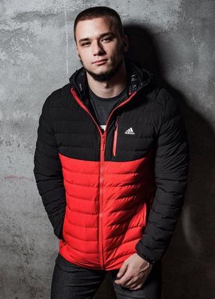 Куртка adidas (black-red)