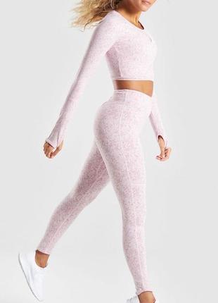 Спортивный комплект gymshark fleur texture2 фото