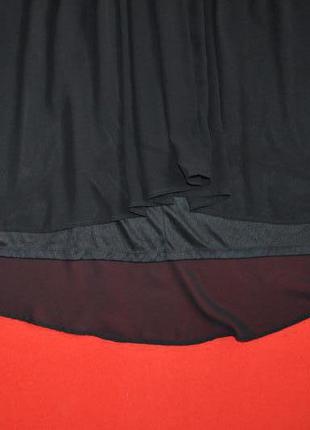 Нарядное шифоновое платье удлиненное сзади от e-vie (большого размера)5 фото